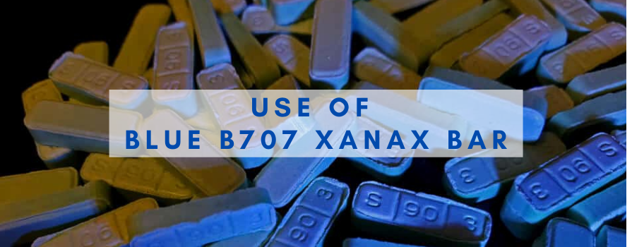 Blue B707 Xanax Bar USE